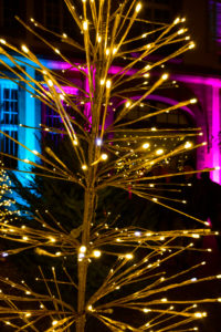 Frankreich, Elsass, Wissembourg, Weihnachtsdekoration, abends Frankreich, Elsass, Wissembourg, Weihnachtsdekoration, abends