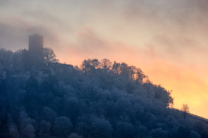 Germany, Baden-Wuerttemberg, Karlsruhe, morning mood on Turmberg. Germany, Baden-Wuerttemberg, Karlsruhe, morning mood on Turmberg.