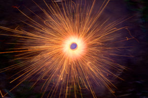 New Year's Eve, fireworks, fire spinning top spins on the floor. New Year's Eve, fireworks, fire spinning top spins on the floor.