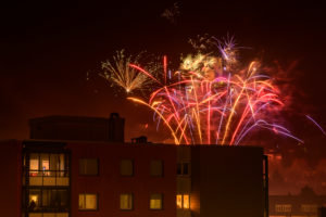 Germany, Baden-Wuerttemberg, Karlsruhe, New Year's Eve in the Durlach district. Germany, Baden-Wuerttemberg, Karlsruhe, New Year's Eve in the Durlach district.