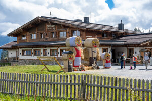 Austria, Serfaus-Fiss-Ladis, Seealm mountain inn. Austria, Serfaus-Fiss-Ladis, Seealm mountain inn.