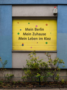 My Berlin, my home, my life in the neighborhood - roller shutters of a housing association, Berlin, Germany My Berlin, my home, my life in the neighborhood - roller shutters of a housing association, Berlin, Germany