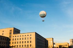 HiFlyer balloon over the Federal Ministry of Finance, Mitte, Berlin, Germany HiFlyer balloon over the Federal Ministry of Finance, Mitte, Berlin, Germany