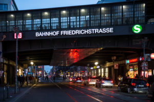 Railway station Friedrichstraße, Mitte, Berlin Railway station Friedrichstraße, Mitte, Berlin