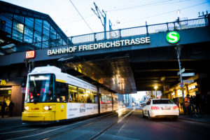 Railway station Friedrichstraße, Mitte, Berlin Railway station Friedrichstraße, Mitte, Berlin