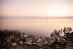 Evening mood on Lake Constance, Lindau, Bavaria, Germany Evening mood on Lake Constance, Lindau, Bavaria, Germany