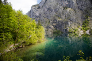 Obersee, Koenigssee, at Berchtesgaden, Upper Bavaria, Bavaria, Germany Obersee, Koenigssee, at Berchtesgaden, Upper Bavaria, Bavaria, Germany