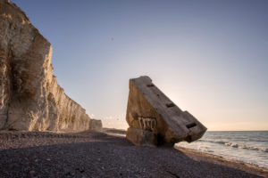 Normandy, alabaster coast, beach, German bunker, dumped, ruin, Atlantic wall, Normandy, alabaster coast, beach, German bunker, dumped, ruin, Atlantic wall,