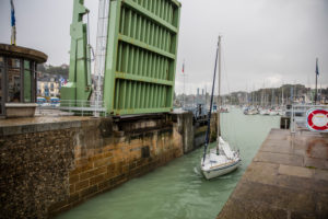 Normandy, harbour, drawbridge, sailboat, St Valery en Caux Normandy, harbour, drawbridge, sailboat, St Valery en Caux