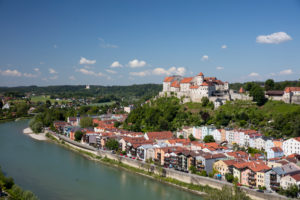 Old town with the longest castle in the world Burghausen an der Salzach Old town with the longest castle in the world Burghausen an der Salzach