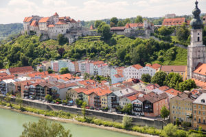 Old town with the longest castle in the world Burghausen an der Salzach Old town with the longest castle in the world Burghausen an der Salzach