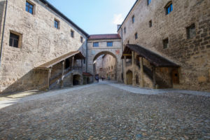 Burghausen Castle, longest castle in the world, courtyard Burghausen Castle, longest castle in the world, courtyard