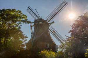 Windmill, North Sea, Meldorf Windmill, North Sea, Meldorf