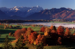 Germany, Bavaria, Murnau, mountains, Autumn landscape, Southern Germany, Upper Bavaria, Bavarian Alps, alpine upland, mountains, mountains, view, farsightedness, Zugspitze, Ettaler Mandl, season, autumn, autumnal, autumn colors, sunny, fogs, Germany, Bavaria, Murnau, mountains, Autumn landscape, Southern Germany, Upper Bavaria, Bavarian Alps, alpine upland, mountains, mountains, view, farsightedness, Zugspitze, Ettaler Mandl, season, autumn, autumnal, autumn colors, sunny, fogs,