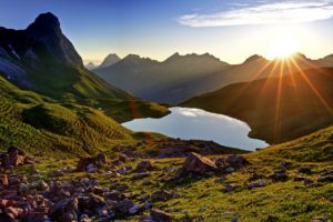 Germany, Bavaria, Allgäu, Oberallgäu, Allgäu Alps, Rappensee, Kleiner Rappenkopf (2276 m), Großer Widderstein (2533m), Geißhorn (2366m), Liechelkopf (2383m), Elferkopf (2387m), Schafalpenköpfe, Germany, Bavaria, Allgäu, Oberallgäu, Allgäu Alps, Rappensee, Kleiner Rappenkopf (2276 m), Großer Widderstein (2533m), Geißhorn (2366m), Liechelkopf (2383m), Elferkopf (2387m), Schafalpenköpfe,