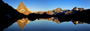 Switzerland, canton of Valais, Matterhorn, Grünsee Switzerland, canton of Valais, Matterhorn, Grünsee