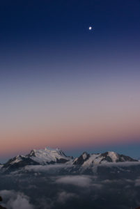 Switzerland, canton Valais, district Entremont, Verbier, sunrise, 3329 m high Mont-Fort Switzerland, canton Valais, district Entremont, Verbier, sunrise, 3329 m high Mont-Fort