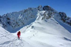 Italy, Piedmont province of Cuneo, Cottian Alps, Valle Maira Dora-Maira massif, ski tour, Bric Bocasso Italy, Piedmont province of Cuneo, Cottian Alps, Valle Maira Dora-Maira massif, ski tour, Bric Bocasso