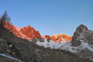 Italy, Piedmont province of Cuneo, Cottian Alps, Valle Maira Dora-Maira massif, ski tour, Monte Viraysse, 2838 m Italy, Piedmont province of Cuneo, Cottian Alps, Valle Maira Dora-Maira massif, ski tour, Monte Viraysse, 2838 m