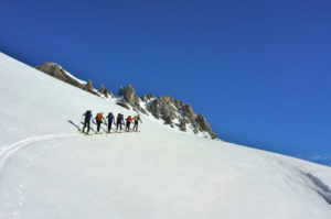 Italy, Piedmont province of Cuneo, Cottian Alps, Valle Maira Dora-Maira massif, ski tour, Monte Viraysse, 2838 m Italy, Piedmont province of Cuneo, Cottian Alps, Valle Maira Dora-Maira massif, ski tour, Monte Viraysse, 2838 m
