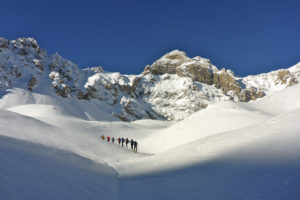 Italy, Piedmont province of Cuneo, Cottian Alps, Valle Maira Dora-Maira massif, ski tour, Monte Viraysse, 2838 m Italy, Piedmont province of Cuneo, Cottian Alps, Valle Maira Dora-Maira massif, ski tour, Monte Viraysse, 2838 m