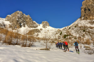 Italy, Piedmont province of Cuneo, Cottian Alps, Valle Maira Dora-Maira massif, ski tour, Monte Viraysse, 2838 m Italy, Piedmont province of Cuneo, Cottian Alps, Valle Maira Dora-Maira massif, ski tour, Monte Viraysse, 2838 m