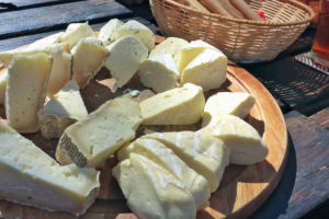 Italy, Piedmont province of Cuneo, Cottian Alps, Valle Maira Dora-Maira massif, ski tour, refreshments, snack, cheese, La Taverna du Ciouch Italy, Piedmont province of Cuneo, Cottian Alps, Valle Maira Dora-Maira massif, ski tour, refreshments, snack, cheese, La Taverna du Ciouch