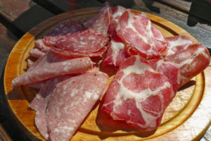 Italy, Piedmont province of Cuneo, Cottian Alps, Valle Maira, Dora-Maira massif, ski tour, retreat, snack, La Taverna du Ciouch, Italy, Piedmont province of Cuneo, Cottian Alps, Valle Maira, Dora-Maira massif, ski tour, retreat, snack, La Taverna du Ciouch,