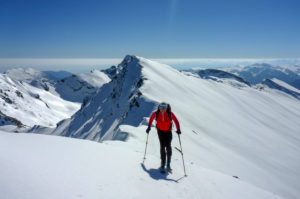 Italy, Piedmont, Cuneo Province, Cottian Alps, Valle Maira, Dora-Maira massif, ski tour, Cima Sebolet Italy, Piedmont, Cuneo Province, Cottian Alps, Valle Maira, Dora-Maira massif, ski tour, Cima Sebolet