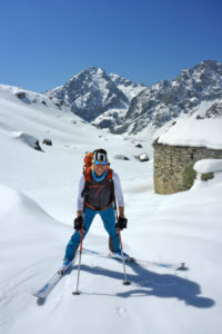 Italy, Piedmont province of Cuneo, Cottian Alps, Valle Maira Dora-Maira massif, ski tour, Monte Bellino Italy, Piedmont province of Cuneo, Cottian Alps, Valle Maira Dora-Maira massif, ski tour, Monte Bellino