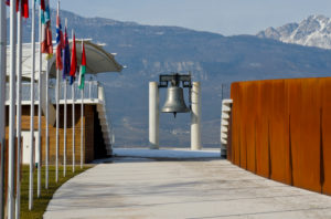 Italy Trentino Rovereto Peace Bell Campana dei Caduti e della Pace Memorial bell for those who died Italy Trentino Rovereto Peace Bell Campana dei Caduti e della Pace Memorial bell for those who died