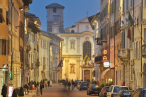 Italy Trentino-Alto Adige Trentino Trento Trento center old town Via Belenzani Italy Trentino-Alto Adige Trentino Trento Trento center old town Via Belenzani