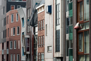 Residential houses on the Java-eiland, Amsterdam, Holland, Netherlands Residential houses on the Java-eiland, Amsterdam, Holland, Netherlands