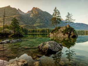 Hintersee, Ramsau near Berchtesgaden (Ramsau b.Berchtesgaden), district of Berchtesgadener Land, Upper Bavaria, Free State of Bavaria, Germany Hintersee, Ramsau near Berchtesgaden (Ramsau b.Berchtesgaden), district of Berchtesgadener Land, Upper Bavaria, Free State of Bavaria, Germany