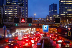 Traffic jam during evening rush hour traffic on the Ruhrschnellweg tunnel on the A40 motorway, Essen-Zentrum junction, Essen, Ruhr area, North Rhine-Westphalia, Germany Traffic jam during evening rush hour traffic on the Ruhrschnellweg tunnel on the A40 motorway, Essen-Zentrum junction, Essen, Ruhr area, North Rhine-Westphalia, Germany