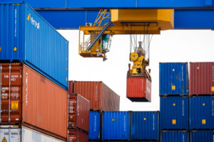 Container terminal duisport logport, Port of Duisburg, Duisburg, Ruhr area, North Rhine-Westphalia, Germany, Europe Container terminal duisport logport, Port of Duisburg, Duisburg, Ruhr area, North Rhine-Westphalia, Germany, Europe
