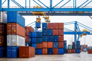 Container terminal duisport logport, Port of Duisburg, Duisburg, Ruhr area, North Rhine-Westphalia, Germany, Europe Container terminal duisport logport, Port of Duisburg, Duisburg, Ruhr area, North Rhine-Westphalia, Germany, Europe