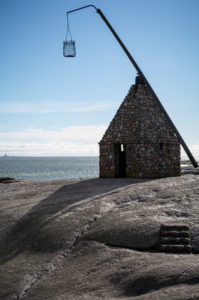 Vippefyret, Verdens Ende, im Hintergrund Færder Fyr Vippefyret, Verdens Ende, im Hintergrund Færder Fyr