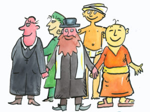 Illustration, icon image, different religions, tolerance Illustration, icon image, different religions, tolerance