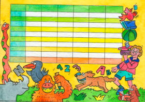 Illustration, timetable Illustration, timetable