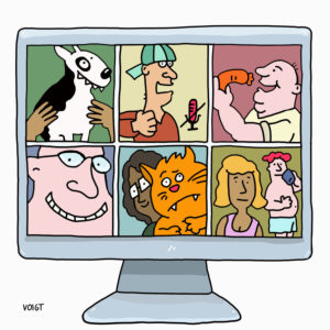Illustration, symbol, online conference, participants, sideline activities, someone is eating, someone has switched off the microphone ... Everything that happens during a Teamviewer session Illustration, symbol, online conference, participants, sideline activities, someone is eating, someone has switched off the microphone ... Everything that happens during a Teamviewer session