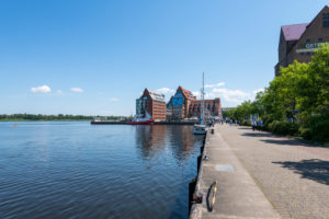 Port in Rostock, Mecklenburg-West Pomerania. Port in Rostock, Mecklenburg-West Pomerania.