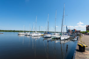 Port in Rostock, Mecklenburg-West Pomerania. Port in Rostock, Mecklenburg-West Pomerania.