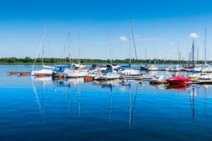 Port in Rostock, Mecklenburg-West Pomerania. Port in Rostock, Mecklenburg-West Pomerania.