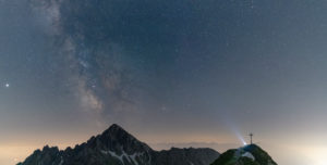 Milky Way over the Reither Spitze, Karwendel Mountains, Austria Milky Way over the Reither Spitze, Karwendel Mountains, Austria