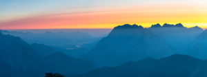 Sunrise over the Karwendel Mountains in Austria. Sunrise over the Karwendel Mountains in Austria.