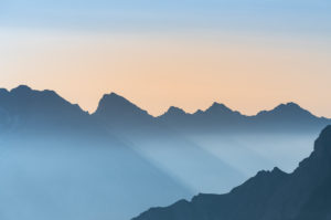 Sunrise in the Karwendel Mountains in Austria. Sunrise in the Karwendel Mountains in Austria.
