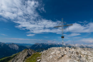 Eastern summit of the Hohen Munde (2662 m) in the Karwendel Mountains in Austria. Eastern summit of the Hohen Munde (2662 m) in the Karwendel Mountains in Austria.