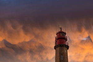 Mammatus clouds over the Flügge lighthouse on Fehmarn on the Baltic Sea. Mammatus clouds over the Flügge lighthouse on Fehmarn on the Baltic Sea.
