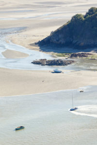 Boats at low tide in Fresnaye Bay on Cap Frehel Boats at low tide in Fresnaye Bay on Cap Frehel